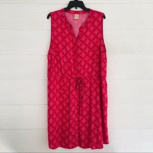 Pink Sleeveless Cover-up or Button Down Dress 1X